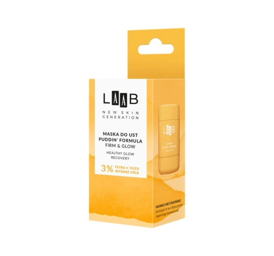 AA LAAB Tetra-C Yuzu Puddin' Formula Firm&Glow maska do ust 15 g