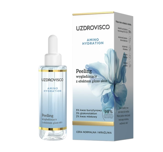 Uzdrovisco Amino Hydration peeling wygładzający z efektem glass skin 30ml