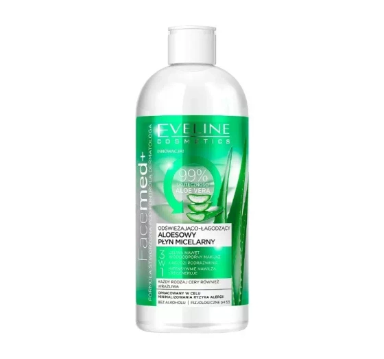 Eveline Cosmetics Facemed 3w1 odświeżający płyn micelarny 400 ml