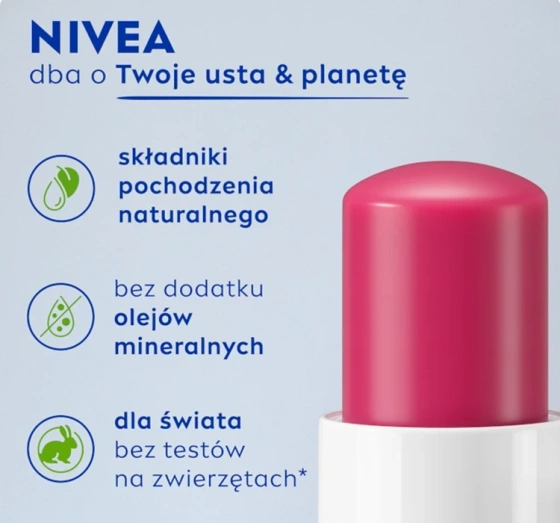 NIVEA pielęgnująca pomadka do ust Cherry Shine 4,8 g