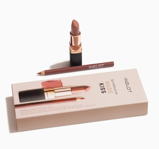 Inglot zestaw do makijażu ust Nude Kiss