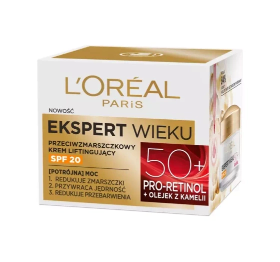 L'Oréal Paris Ekspert Wieku przeciwzmarszczkowy krem liftingujący SPF20 50 50 ml