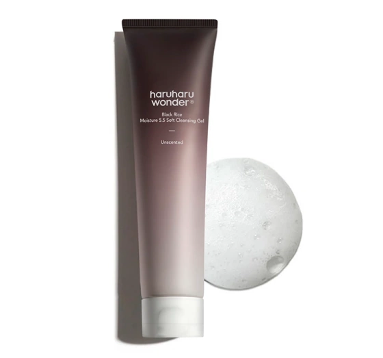 Haruharu Wonder Black Rice Moisture 5.5 Soft oczyszczający żel do mycia twarzy 100 ml