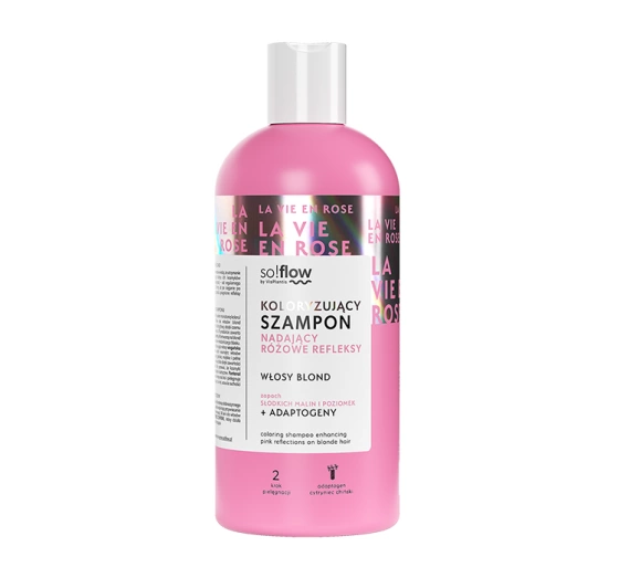 So!Flow koloryzujący szampon nadający różowe refleksy do włosów blond 300ml