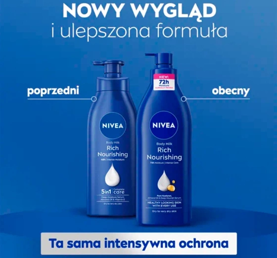 NIVEA Odżywcze mleczko do ciała z pompką do skóry bardzo suchej 400 ml