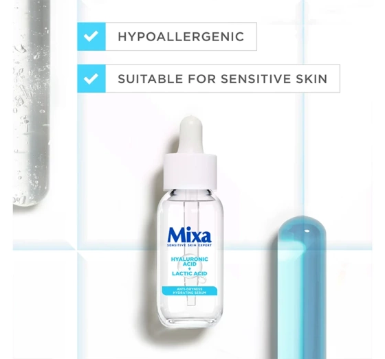 Mixa serum nawilżające przeciw przesuszeniom Kwas Hialuronowy Kwas Mlekowy 30 ml