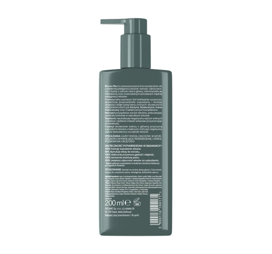 Biovax Men Anti-hair Loss Volume Boost szampon 2w1 do włosów i zarostu 200 ml