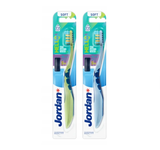 Jordan Hello Smile szczoteczka do zębów dla chłopców 9 lat Soft