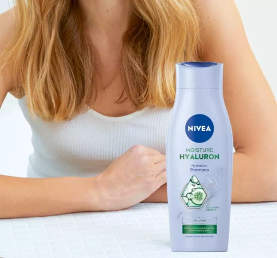 NIVEA Moisture Hyaluron nawilżający szampon do włosów 400 ml