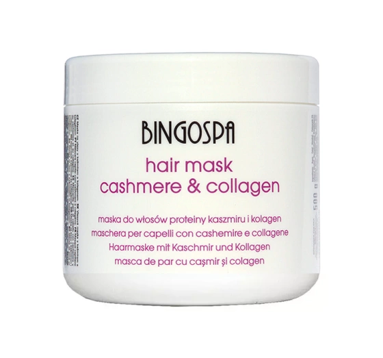 BingoSpa maska do włosów Proteiny Kaszmiru i Kolagen 500 g