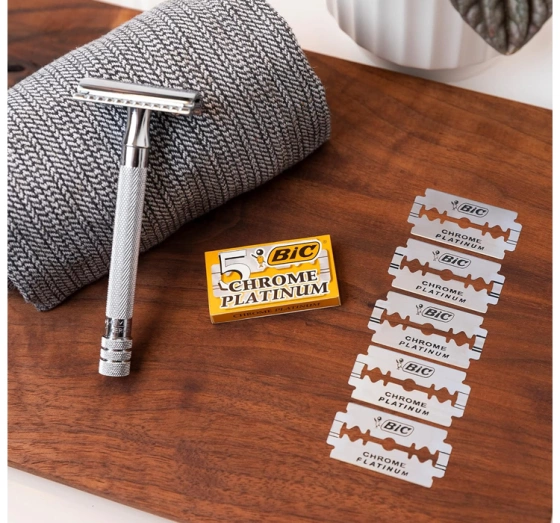 Bic Chrome Platinum żyletki do maszynki do golenia dla mężczyzn 5 sztuk