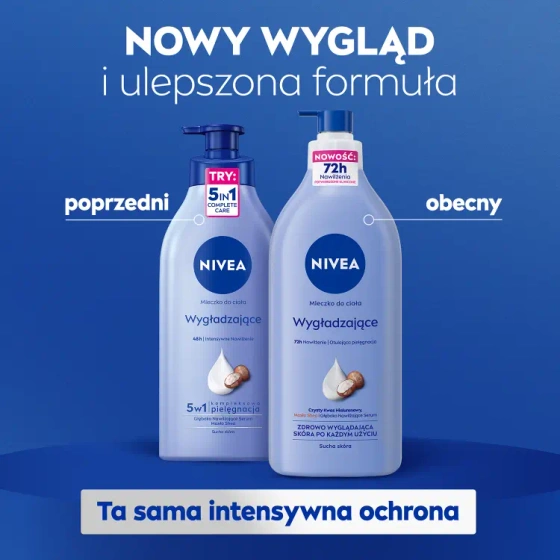NIVEA wygładzające mleczko do ciała z pompką do suchej skóry 625 ml
