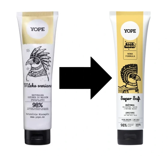 Yope Naturalna odżywka mleko owsiane 170ml