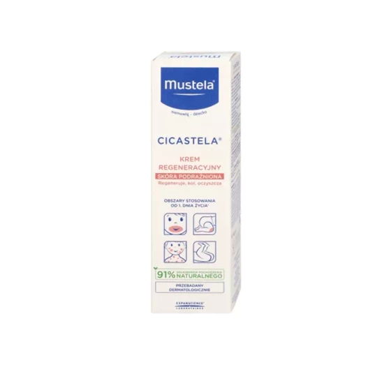 Mustela Cicastela krem regeneracyjny dla dzieci i niemowląt od 1. dnia życia 40 ml