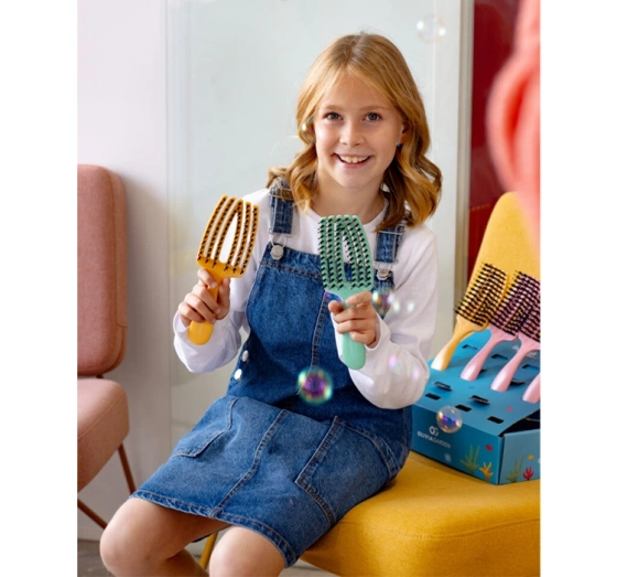 Olivia Garden Fingerbrush Care Mini Kids szczotka do włosów Yellow