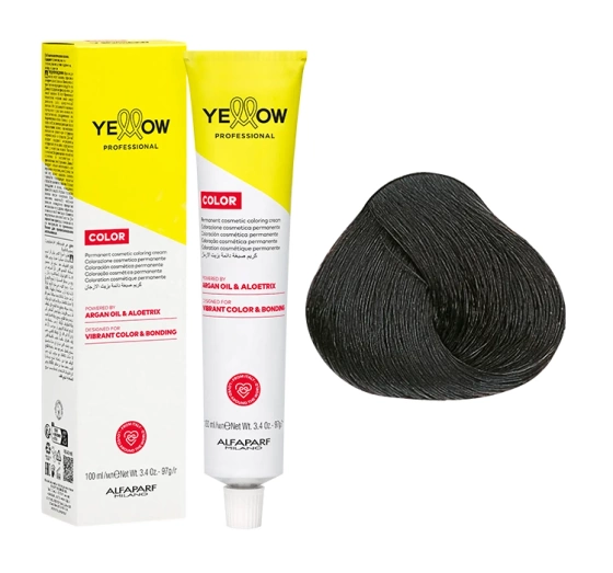 Yellow Professional Color trwała farba do włosów 3 Dark Natural Brown 100ml