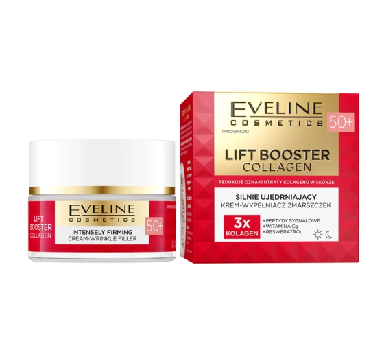 Eveline Cosmetics Lift Booster Collagen silnie ujędrniający krem-wypełniacz zmarszczek 50 50 ml