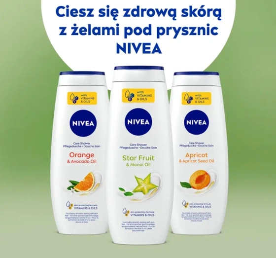 NIVEA pielęgnujący żel pod prysznic Star Fruit&Monoi Oil 500 ml