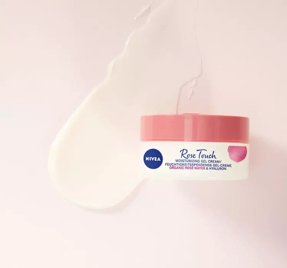 NIVEA Rose Touch nawilżający żel-krem do twarzy na dzień 50 ml