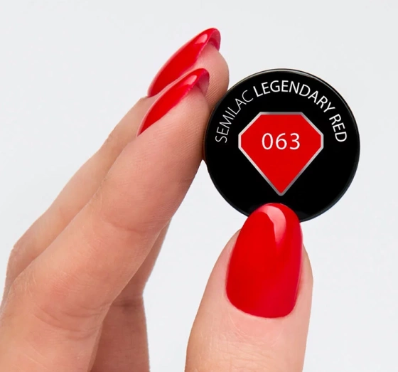 Semilac Hottie lakier hybrydowy 063 Legendary Red 7 ml