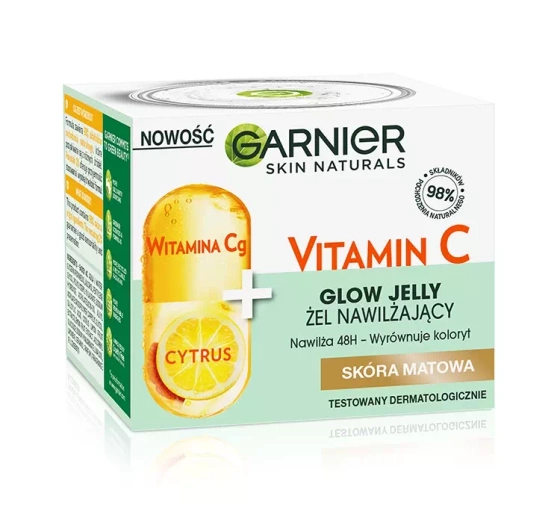 Garnier Vitamin C Glow Jelly nawilżający krem-żel do twarzy 50 ml