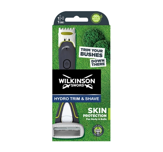 Wilkinson Sword Hydro Trim & Shave maszynka do golenia dla mężczyzn z trymerem rączka 1 wkład
