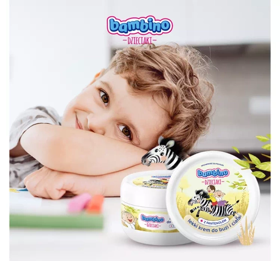 Bambino Dzieciaki lekki krem do buzi i ciała Plaża 250 ml