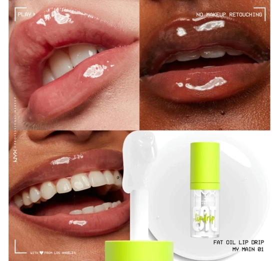 NYX Professional Makeup Fat Oil Lip Drip Kit zestaw błyszczyków do ust 4 x 4,8 ml