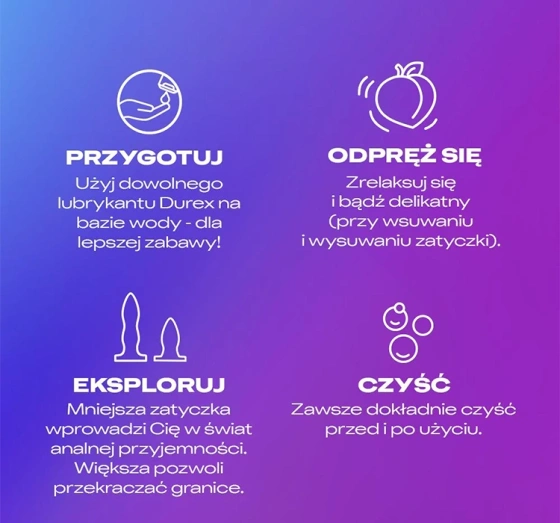 Durex Play Deep & Deeper zestaw korków analnych