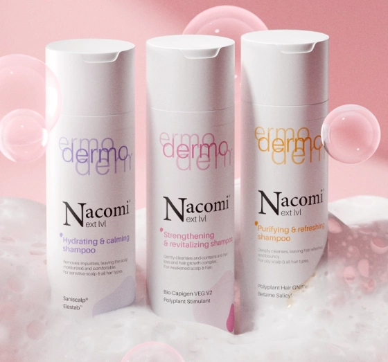 Nacomi Next Level Dermo wzmacniający i rewitalizujący szampon do włosów 250 ml