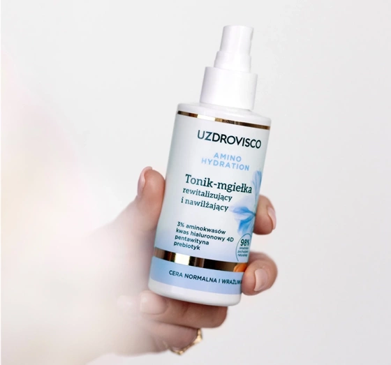 Uzdrovisco Amino Hydration rewitalizujący i nawilżający tonik-mgiełka do twarzy 150ml
