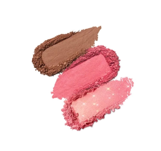 KIKO Milano Multi Finish Trio paletka do konturowania 03 Pink 7g