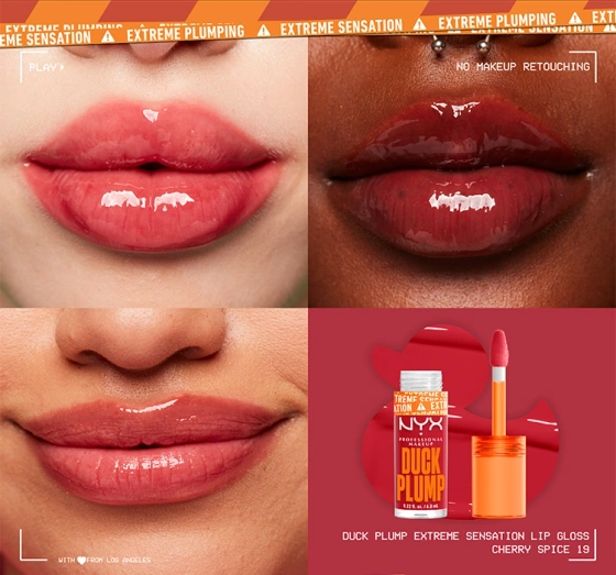 NYX Professional Makeup Duck Plump powiększający błyszczyk do ust 19 Cherry Spice 6,8 ml