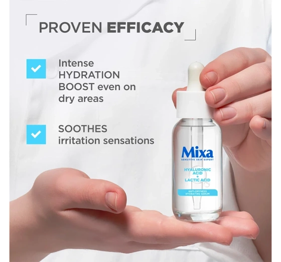 Mixa serum nawilżające przeciw przesuszeniom Kwas Hialuronowy Kwas Mlekowy 30 ml
