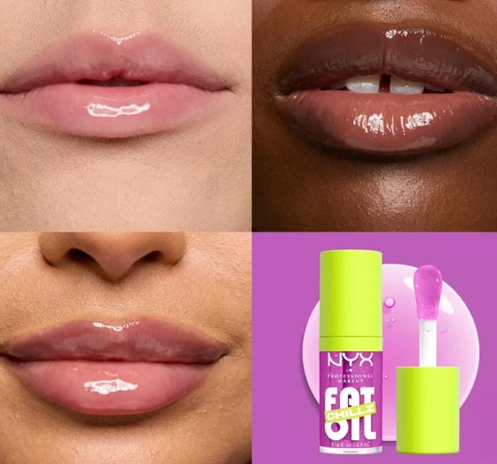 NYX Professional Makeup Fat Oil Chillz błyszczyk do ust 16 Strawberry Slush 4,8 ml
