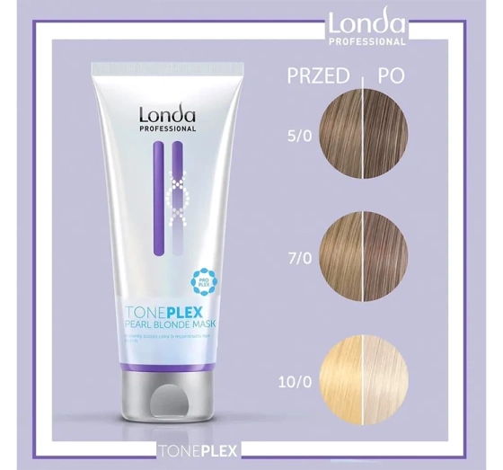 Londa Professional Toneplex koloryzująca maska do włosów Pearl Blonde 200ml