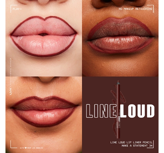 NYX Professional Makeup Line Loud Lip Pencil konturówka do ust 34 Make A Statement 1,2 g