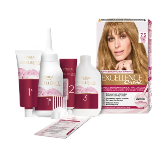 L'Oréal Paris Excellence Créme farba do włosów 7.3 Złocisty blond