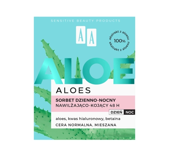 AA Aloes nawilżająco-kojący sorbet dzienno-nocny 50 ml