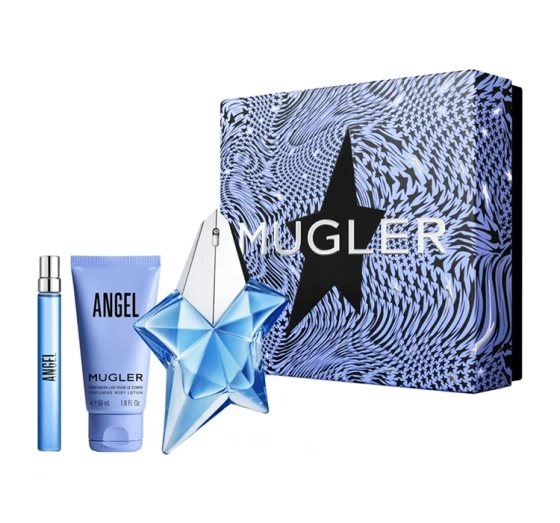 Mugler Angel woda perfumowana spray 50 ml 10 ml balsam do ciała 50 ml
