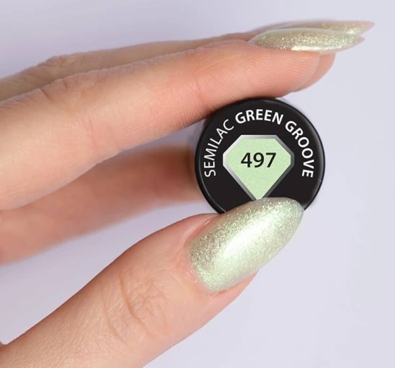 Semilac Summer lakier hybrydowy 497 Green Groove 7 ml