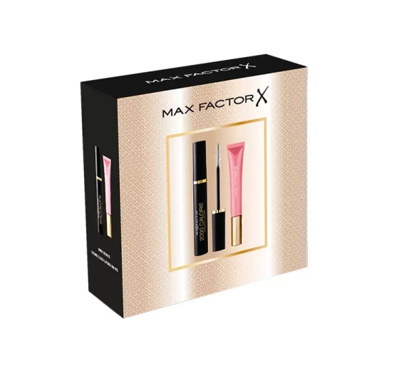 Max Factor Zestaw do makijażu tusz 2000 Calorie Dramatic Volume Czarny 9 ml błyszczyk Colour Elixir 010 9 ml
