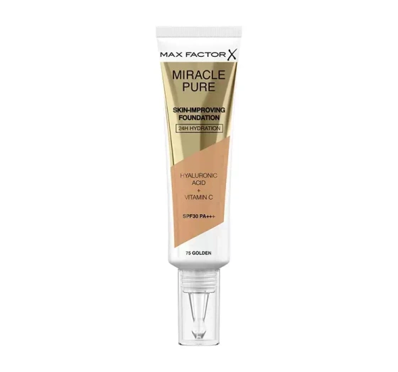 Max Factor Miracle Pure podkład poprawiający kondycję skóry 75 Golden 30 ml