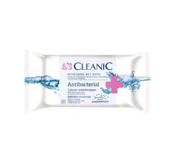 Cleanic chusteczki antybakteryjne odświeżające 15 sztuk