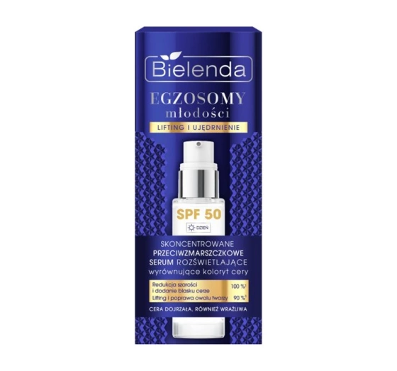 Bielenda Egzosomy Młodości przeciwzmarszczkowe serum do twarzy SPF50 30 ml