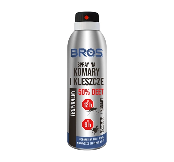 Bros spray na komary i kleszcze 50% Deet 180 ml