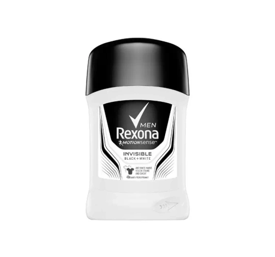 Rexona Men Invisible Black White antyperspirant w sztyfcie dla mężczyzn 50 ml