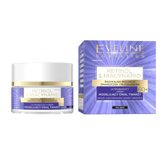 Eveline Cosmetics Retinol & Niacynamid 60 ultra bogaty krem modelujący owal twarzy 50 ml