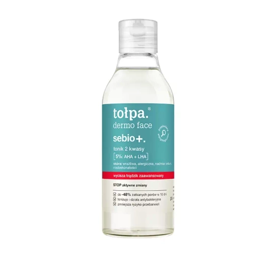 TOŁPA DERMO FACE SEBIO TONIK 2 KWASY AHA LHA 200ML