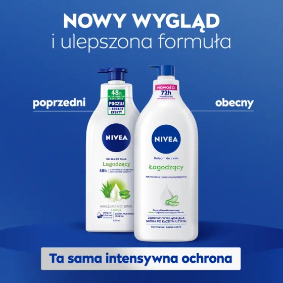 NIVEA łagodzący balsam do ciała z aloesem do skóry suchej i normalnej 625 ml